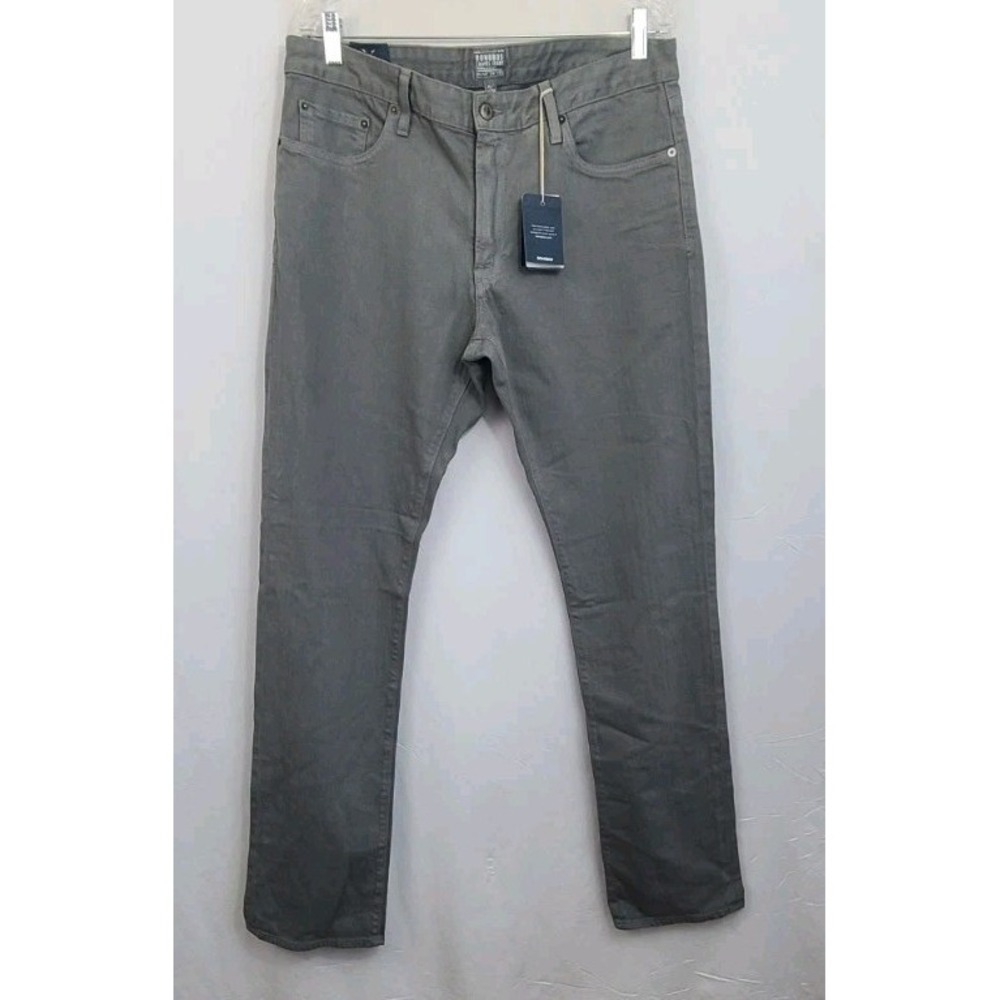 NWT Bonobos Stretch Travel Jeans Trousers 35x34 Straight Leg Gray Cotton